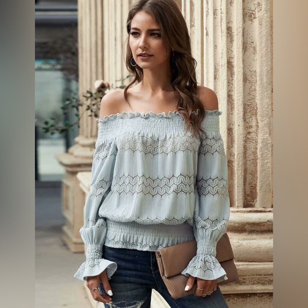 anthropologie deletta top teal size small